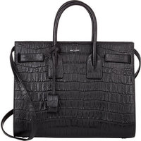 Saint Laurent Croc-Stamped Small Sac De Jour photo