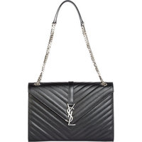 Saint Laurent Quilted Monogramme Shoulder Bag photo