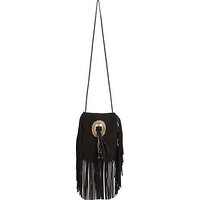 Saint Laurent Saint Laurent Anita Fringe Suede Crossbody Bag photo