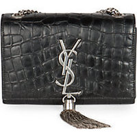 Saint Laurent Saint Laurent Crocodile-Embossed Monogramme Bag photo