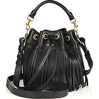 Saint Laurent Saint Laurent Emmanuelle Fringed Bucket Bag photo