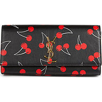 Saint Laurent Saint Laurent Monogramme Cherry-Print Clutch photo