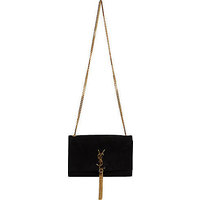 Saint Laurent Saint Laurent Monogramme Medium Suede Tassel Shoulder Bag photo