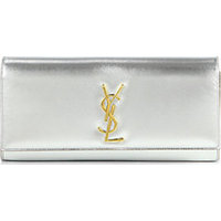 Saint Laurent Saint Laurent Monogramme Metallic Clutch photo