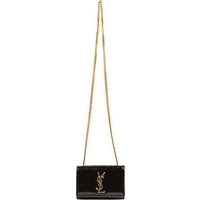 Saint Laurent Saint Laurent Monogramme Small Patent-Leather Crossbody Bag photo