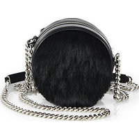 Saint Laurent Saint Laurent Small Calf Hair & Leather Bubble Bag photo