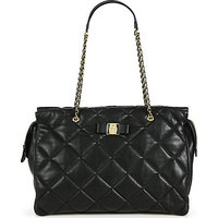 Salvatore Ferragamo Ginette Vara Quilted Leather Shoulder Bag photo