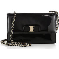 Salvatore Ferragamo Ginny Medium Patent Leather Crossbody Bag photo