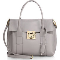 Salvatore Ferragamo Small Sookie Leather Satchel photo