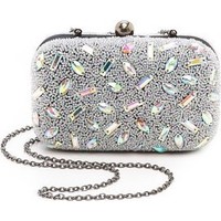 Santi Hologram Bead Box Clutch photo