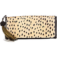 Dries Van Noten Snakeskin-Flap Clutch photo