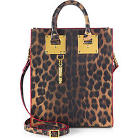 Sophie Hulme Mini Leopard-Print Tote photo