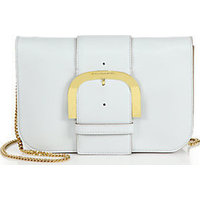 Stella McCartney Buckle Faux Leather Clutch photo