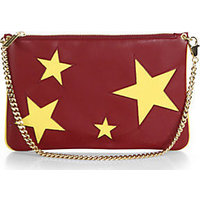 Stella McCartney Cavendish Star-Cutout Faux-Leather Pouch photo