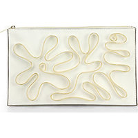 Stella McCartney Cavendish Zip-Accented Oversized Clutch photo