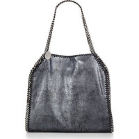 Stella McCartney Falabella Baby Bella Pearlescent Faux-Suede Shoulder Bag photo