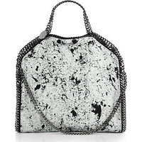 Stella McCartney Falabella Splash-Print Linen Fold-Over Tote photo