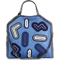 Stella McCartney Falabella Zigarette Denim Fold-Over Tote photo