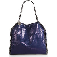 Stella McCartney Metallic Faux-Python Baby Bella Tote photo