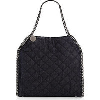 Stella McCartney Quilted Denim Baby Bella Shoulder Bag photo