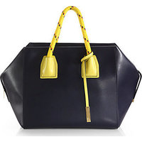 Stella McCartney Rope-Handle Faux-Leather Boston Bag photo