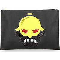 Stella McCartney Superhero Oversized Zip Pouch photo