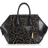 Stella McCartney Zipper-Accented Faux-Leather Boston Bag photo