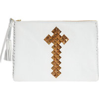 Wendy Nichol Studded Cross Zip Top Pouch photo