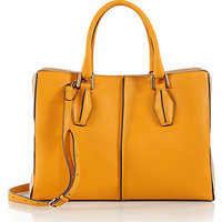 Tod''s D-Cube Medium Two-Tone Leather Shopper photo