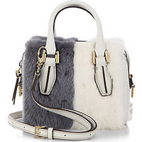 Tod''s D-Cube Micro Two-Tone Mink Fur Duffel Bag photo