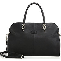 Tod''s Sella Medium Two-Tone Leather Satchel photo