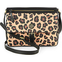 Tory Burch Kerrington Leopard-Print Messenger Bag photo