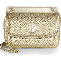 Tory Burch Marion Metallic Quilted Shoulder Bag photo