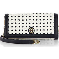 Tory Burch Robinson Basket Weave Leather Bag photo