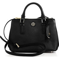 Tory Burch Robinson Double-Zip Saffiano Leather Satchel photo