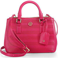 Tory Burch Robinson Micro Perforated Double-Zip Tote photo