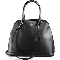 Tory Burch Robinson Saffiano Leather Open Dome Satchel photo