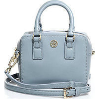 Tory Burch Robinson Shrunken Boxy Saffiano Leather Satchel photo