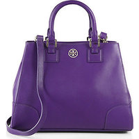 Tory Burch Robinson Triangular Leather Tote photo