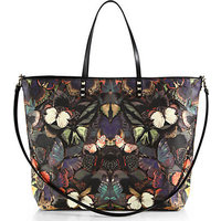 Valentino Butterfly Leather Tote photo