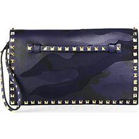 Valentino Camouflage Flap Clutch photo