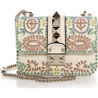 Valentino Lock Mini Beaded Crossbody Bag photo