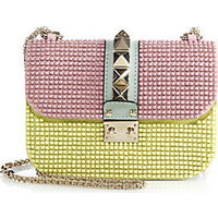 Valentino Lock Small Multicolor Studded Chain Shoulder Bag photo