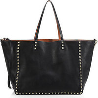 Valentino Reversible Studded Leather Tote photo