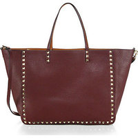 Valentino Reversible Studded Leather Tote photo