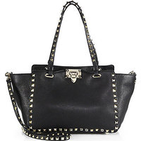 Valentino Rockstud Deerskin Mini Classic Tote photo