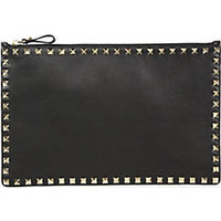 Valentino Rockstud Large Flat Pouch photo