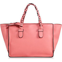 Valentino Small Braided-Handle Tote photo