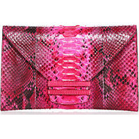 VBH Connor Python & Lizard Envelope Clutch photo