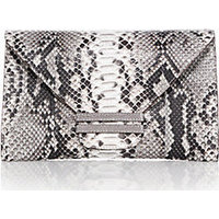 VBH Connor Python & Ostrich Envelope Clutch photo